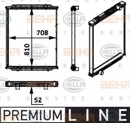 HELLA 8MK 376 722-241 - Radiators, Motora dzesēšanas sistēma ps1.lv