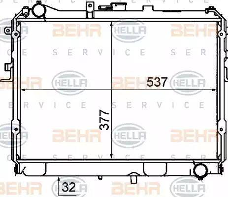 HELLA 8MK 376 727-681 - Radiators, Motora dzesēšanas sistēma ps1.lv