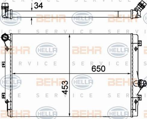 HELLA 8MK 376 774-045 - Radiators, Motora dzesēšanas sistēma ps1.lv