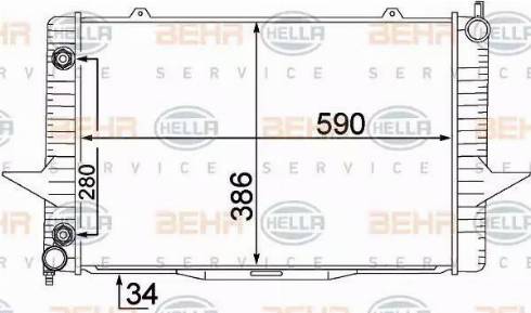 HELLA 8MK 376 774-201 - Radiators, Motora dzesēšanas sistēma ps1.lv