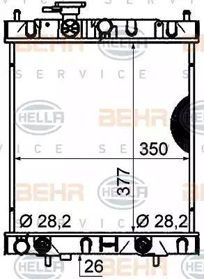 HELLA 8MK 376 770-451 - Radiators, Motora dzesēšanas sistēma ps1.lv