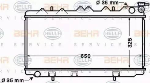 HELLA 8MK 376 770-461 - Radiators, Motora dzesēšanas sistēma ps1.lv