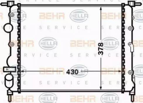 HELLA 8MK 376 771-671 - Radiators, Motora dzesēšanas sistēma ps1.lv