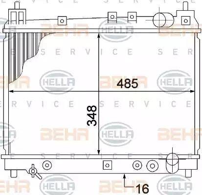 HELLA 8MK 376 773-471 - Radiators, Motora dzesēšanas sistēma ps1.lv