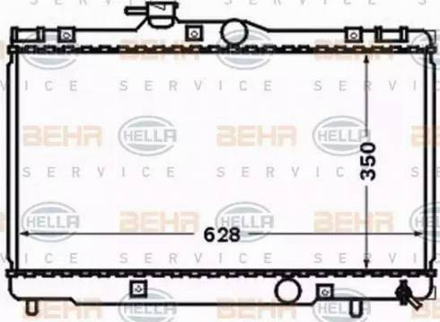 HELLA 8MK 376 773-561 - Radiators, Motora dzesēšanas sistēma ps1.lv