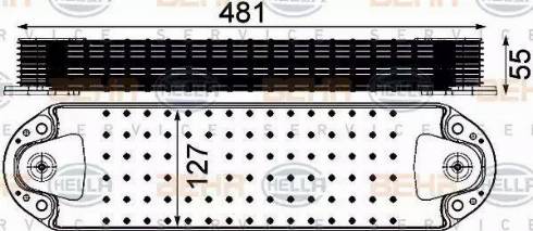 HELLA 8MO 376 906-441 - Eļļas radiators, Motoreļļa ps1.lv