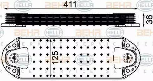 HELLA 8MO 376 906-451 - Eļļas radiators, Motoreļļa ps1.lv