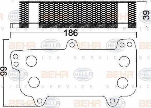 HELLA 8MO 376 797-031 - Eļļas radiators, Motoreļļa ps1.lv