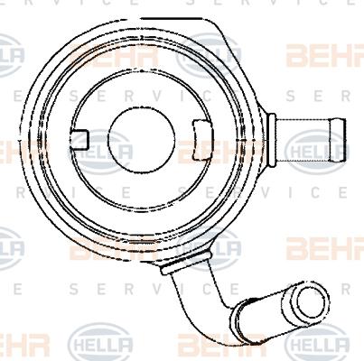 HELLA 8MO 376 797-111 - Eļļas radiators, Motoreļļa ps1.lv