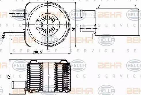 HELLA 8MO 376 783-791 - Eļļas radiators, Motoreļļa ps1.lv