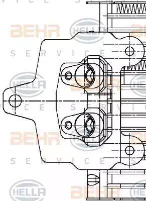 HELLA 8MO 376 726-291 - Eļļas radiators, Automātiskā pārnesumkārba ps1.lv