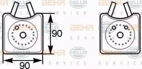 HELLA 8MO 376 778-001 - Eļļas radiators, Motoreļļa ps1.lv