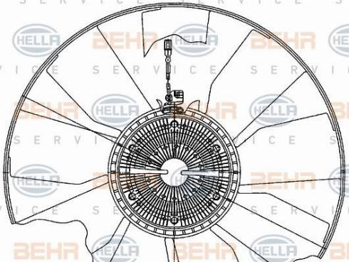 HELLA 8MV 376 906-721 - Ventilators, Motora dzesēšanas sistēma ps1.lv