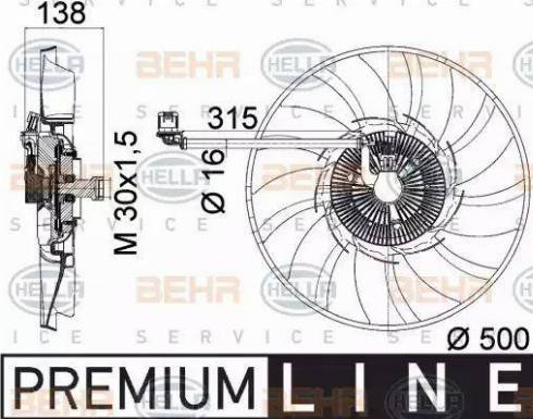 HELLA 8MV 376 758-241 - Ventilators, Motora dzesēšanas sistēma ps1.lv