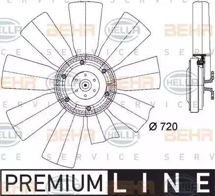 HELLA 8MV 376 727-091 - Ventilators, Motora dzesēšanas sistēma ps1.lv