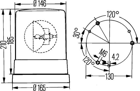 HELLA 2RL 004 958-111 - Mirgojošā gaismas signāla lukturis ps1.lv