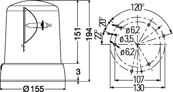 HELLA 2RL 008 061-111 - Mirgojošā gaismas signāla lukturis ps1.lv