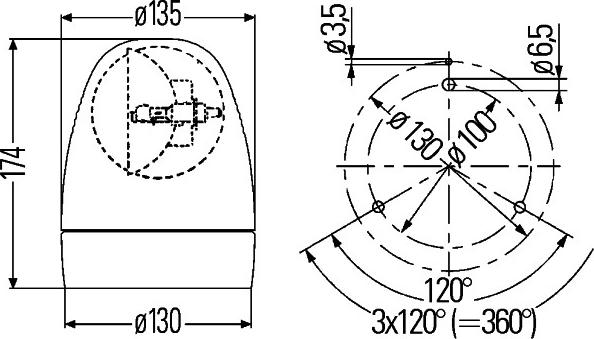 HELLA 2RL 007 337-011 - Mirgojošā gaismas signāla lukturis ps1.lv