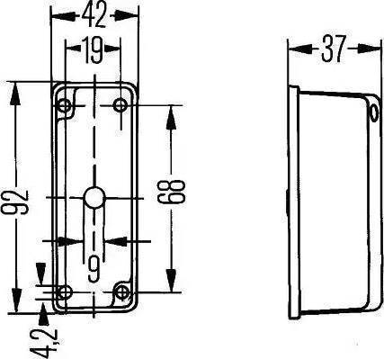 HELLA 2XS 005 020-003 - Gabarītlukturis ps1.lv