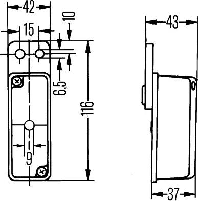 HELLA 2XS 005 020-137 - Gabarītlukturis ps1.lv