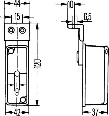 HELLA 2XS 005 020-021 - Gabarītlukturis ps1.lv