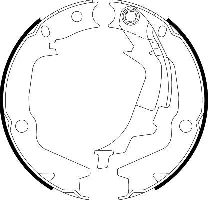 HELLA PAGID 8DA 355 050-131 - Bremžu loku kompl., Stāvbremze ps1.lv