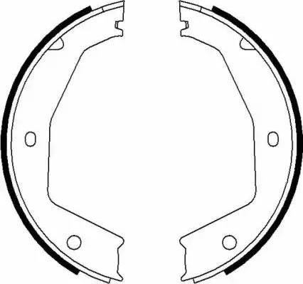 HELLA PAGID 8DA 355 050-121 - Bremžu loku kompl., Stāvbremze ps1.lv