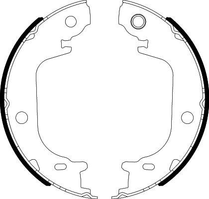 HELLA PAGID 8DA 355 051-201 - Bremžu loku kompl., Stāvbremze ps1.lv