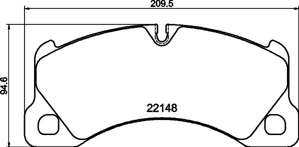 HELLA PAGID 8DB355040631 - Bremžu uzliku kompl., Disku bremzes ps1.lv