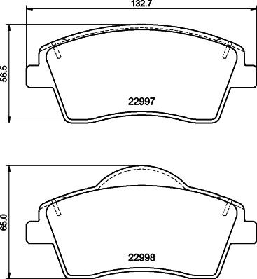 HELLA PAGID 8DB 355 040-351 - Bremžu uzliku kompl., Disku bremzes ps1.lv