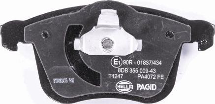 HELLA PAGID 8DB 355 009-431 - Bremžu uzliku kompl., Disku bremzes ps1.lv