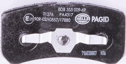 HELLA PAGID 8DB 355 009-691 - Bremžu uzliku kompl., Disku bremzes ps1.lv