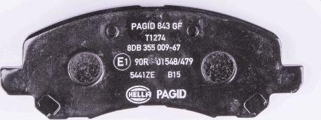 HELLA PAGID 8DB 355 009-671 - Bremžu uzliku kompl., Disku bremzes ps1.lv