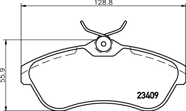 HELLA PAGID 8DB 355 009-321 - Bremžu uzliku kompl., Disku bremzes ps1.lv