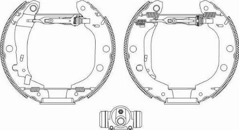 HELLA PAGID 8DB 355 004-601 - Bremžu loku komplekts ps1.lv