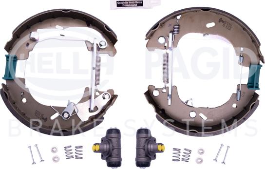 HELLA PAGID 8DB 355 004-681 - Bremžu loku komplekts ps1.lv