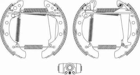 HELLA PAGID 8DB355004041 - Bremžu loku komplekts ps1.lv