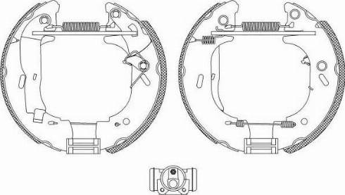 HELLA PAGID 8DB355004131 - Bremžu loku komplekts ps1.lv