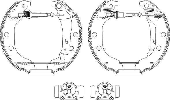 HELLA PAGID 8DB 355 004-361 - Bremžu loku komplekts ps1.lv