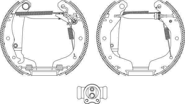 HELLA PAGID 8DB 355 004-211 - Bremžu loku komplekts ps1.lv