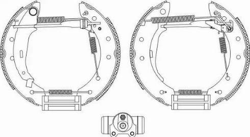 HELLA PAGID 8DB355004791 - Bremžu loku komplekts ps1.lv