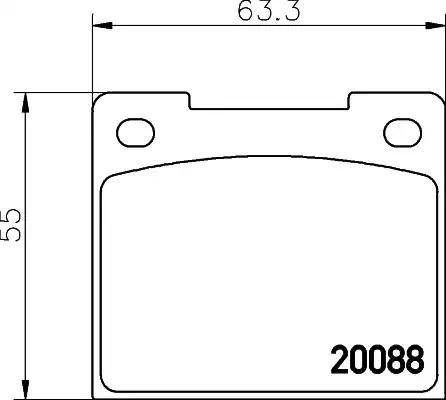 HELLA PAGID 8DB 355 005-971 - Bremžu uzliku kompl., Disku bremzes ps1.lv