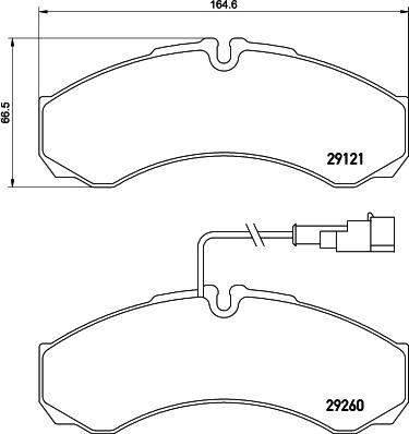 HELLA PAGID 8DB 355 005-431 - Bremžu uzliku kompl., Disku bremzes ps1.lv