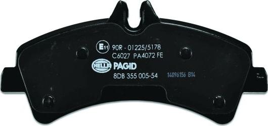 HELLA PAGID 8DB 355 005-541 - Bremžu uzliku kompl., Disku bremzes ps1.lv