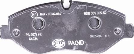 HELLA PAGID 8DB 355 005-521 - Bremžu uzliku kompl., Disku bremzes ps1.lv