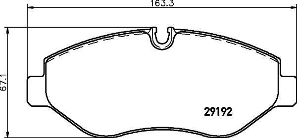 HELLA PAGID 8DB 355 005-521 - Bremžu uzliku kompl., Disku bremzes ps1.lv