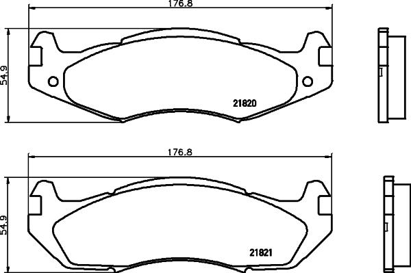 HELLA PAGID 8DB 355 006-371 - Bremžu uzliku kompl., Disku bremzes ps1.lv