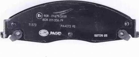 HELLA PAGID 8DB 355 006-791 - Bremžu uzliku kompl., Disku bremzes ps1.lv