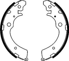 HELLA PAGID 8DB 355 001-481 - Bremžu loku komplekts ps1.lv