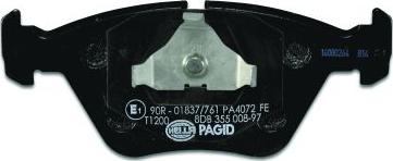 HELLA PAGID 8DB 355 008-971 - Bremžu uzliku kompl., Disku bremzes ps1.lv